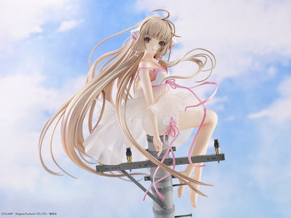 Chobits Chi (Soothing Breeze) 1/7 Scale Figure seated on a lamppost with flowing hair and a delicate white dress.