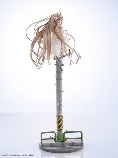 Chobits Chi (Soothing Breeze) 1/7 Scale Figure seated on a lamppost with flowing hair and a delicate white dress.