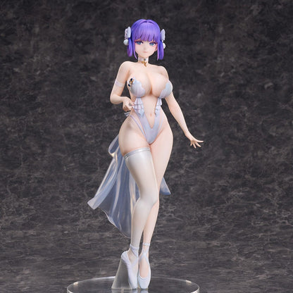 Chrysa Illustration White Queen -Lume- 1/6 Scale Figure featuring a character with violet hair in a translucent, flowing outfit, standing in an elegant, poised pose.