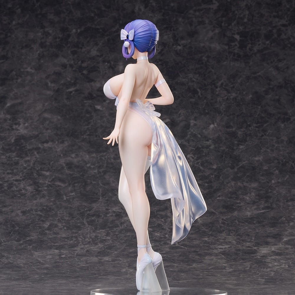 Chrysa Illustration White Queen -Lume- 1/6 Scale Figure featuring a character with violet hair in a translucent, flowing outfit, standing in an elegant, poised pose.