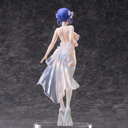 Chrysa Illustration White Queen -Lume- 1/6 Scale Figure featuring a character with violet hair in a translucent, flowing outfit, standing in an elegant, poised pose.