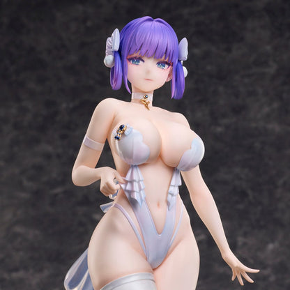 Chrysa Illustration White Queen -Lume- 1/6 Scale Figure featuring a character with violet hair in a translucent, flowing outfit, standing in an elegant, poised pose.