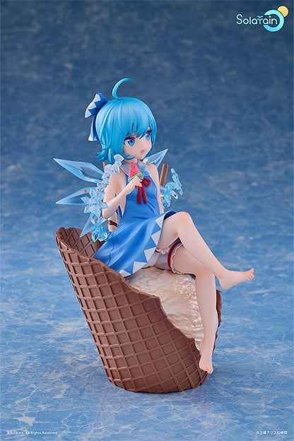 Touhou Project Cirno (Summer Frost Ver.) 1/7 Scale Figure - A stunningly detailed figure of Cirno in her summer frost outfit, radiating cool charm and intricate craftsmanship - A must-have collectible for Touhou Project fans and figure enthusiasts