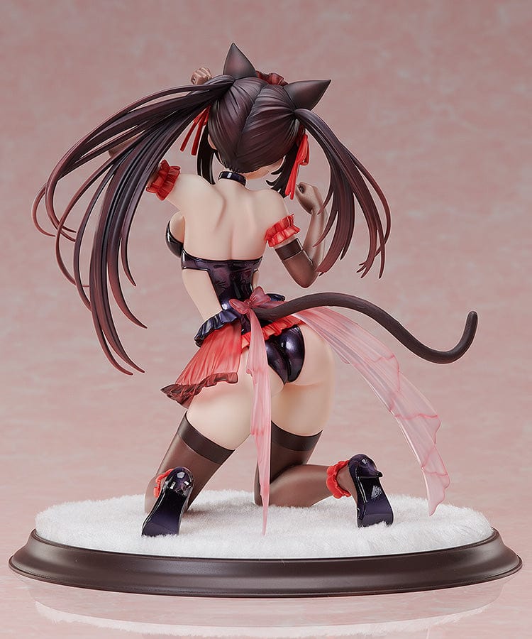 Date A Bullet KD Colle Kurumi Tokisaki (Cat Ears Ver.) 1/7 Scale Figure featuring Kurumi in a playful pose with cat ears, wearing a dark corset and vibrant skirt, with detailed craftsmanship and expressive design.