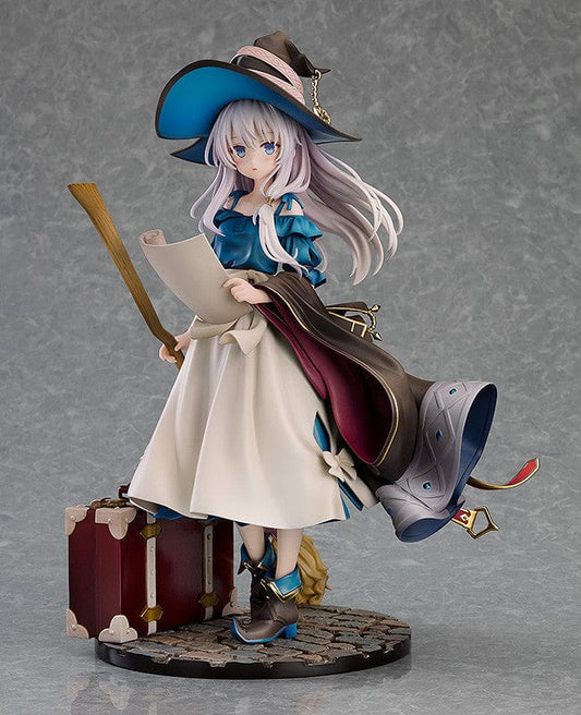 Wandering Witch: The Journey of Elaina Elaina (Early Summer Sky Ver.) 1/7 Scale Figure holding map and broom in detailed witch attire