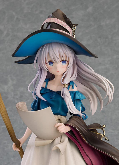 Wandering Witch: The Journey of Elaina Elaina (Early Summer Sky Ver.) 1/7 Scale Figure holding map and broom in detailed witch attire