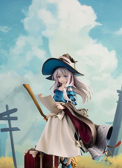 Wandering Witch: The Journey of Elaina Elaina (Early Summer Sky Ver.) 1/7 Scale Figure holding map and broom in detailed witch attire