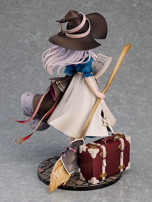 Wandering Witch: The Journey of Elaina Elaina (Early Summer Sky Ver.) 1/7 Scale Figure holding map and broom in detailed witch attire