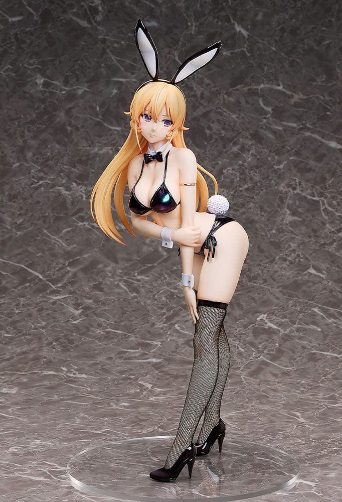 Food Wars! B-Style Erina Nakiri (Bikini Bunny Ver.) 1/4 Scale Figure featuring Erina in a black bikini bunny suit, complete with fishnet stockings and bunny ears.