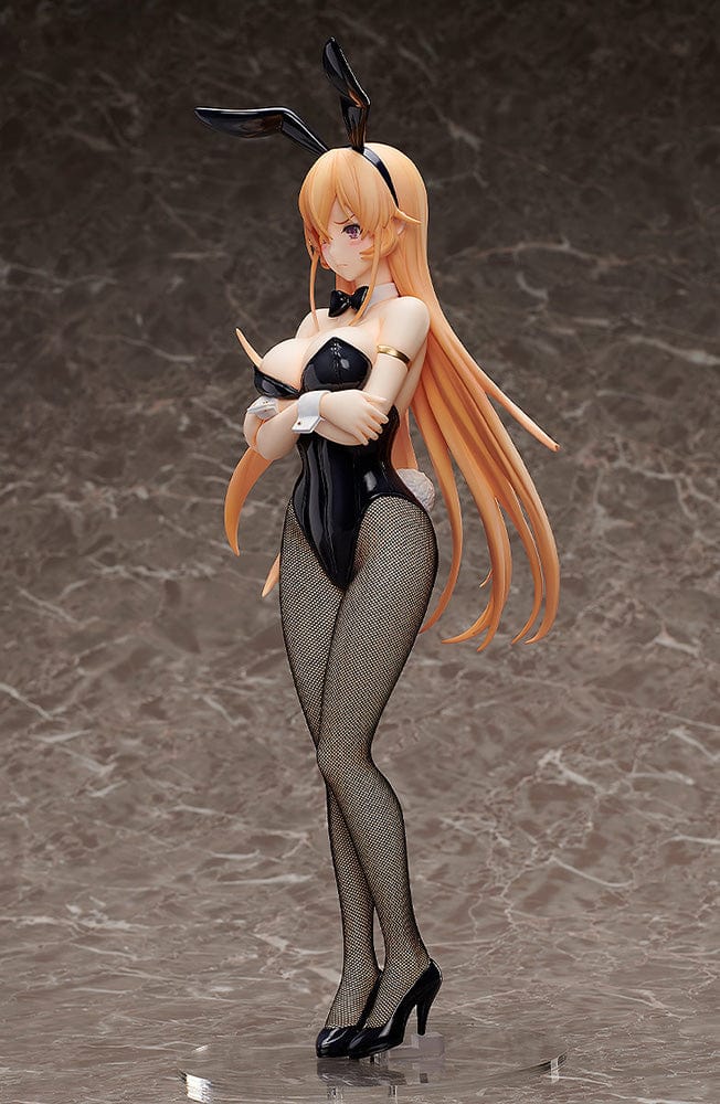 Food Wars! B-Style Erina Nakiri (Bunny Ver.) 1/4 Scale Figure (Reissue) featuring Erina in a sleek black bunny suit with real fishnet stockings.