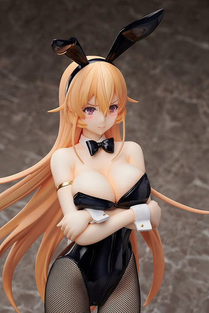 Food Wars! B-Style Erina Nakiri (Bunny Ver.) 1/4 Scale Figure (Reissue) featuring Erina in a sleek black bunny suit with real fishnet stockings.