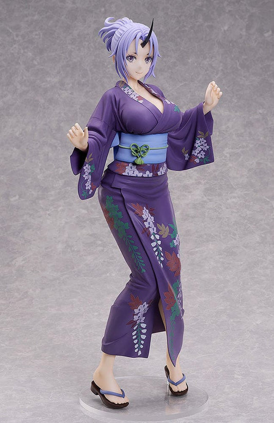 Shion Yukata Ver. 1/4 Scale Figure from That Time I Got Reincarnated as a Slime, showcasing intricate floral details and traditional Japanese attire.