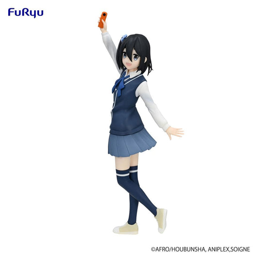 Anime figure of Satsuki Amamiya from Mono holding a recorder, wearing school uniform with blue skirt and white shoes.

