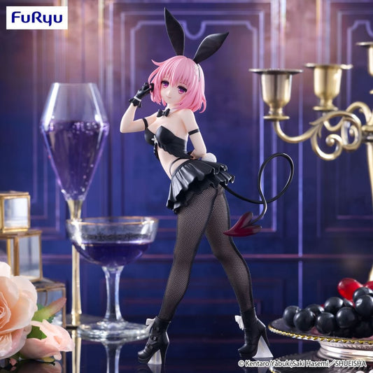 To Love-Ru Darkness Momo Belia Deviluke BiCute Bunnies figure in black bunny outfit with pink hair and heart-shaped tail

