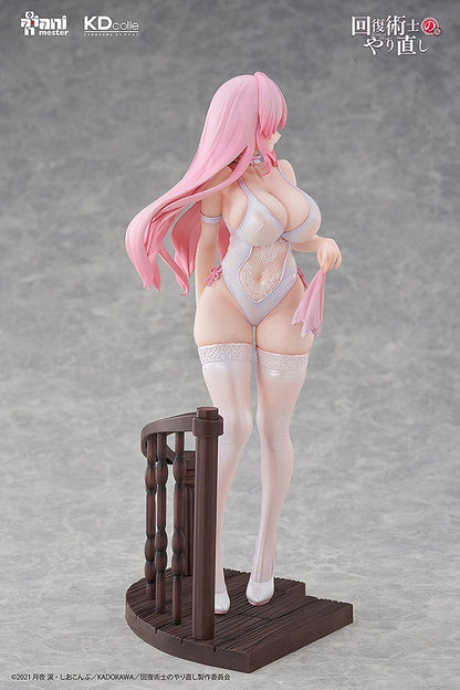 "Redo of Healer Freia Chinese Dress Ver. 1/7 Scale Anime Figure with pastel pink hair and elegant outfit"