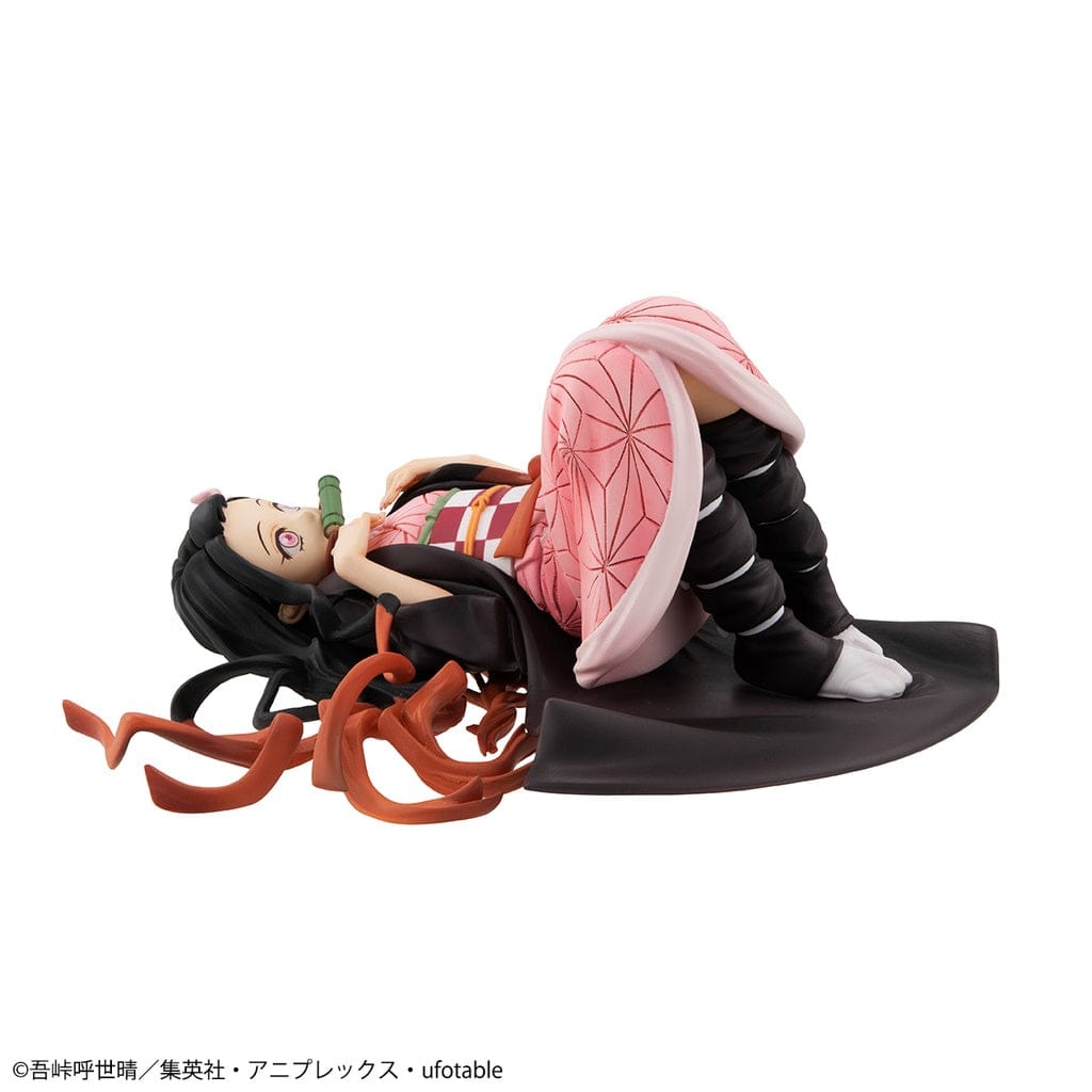 Demon Slayer Nezuko Kamado GEM Series figure in pink kimono with bamboo muzzle