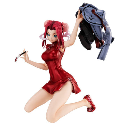 Code Geass: Lelouch of the Rebellion G.E.M. Series Kallen Kouzuki (Concession Infiltration Ver.) Figure, featuring Kallen in a red cheongsam holding her Knightmare suit, with intricate detailing and dynamic pose.