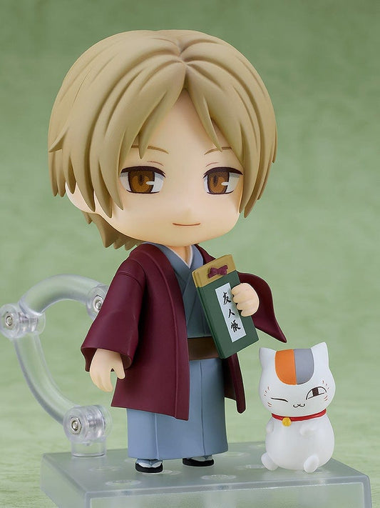 Natsume Yujin-cho Takashi Natsume & Nyanko Sensei Nendoroid in traditional clothing, holding the Book of Friends with detailed accessories.