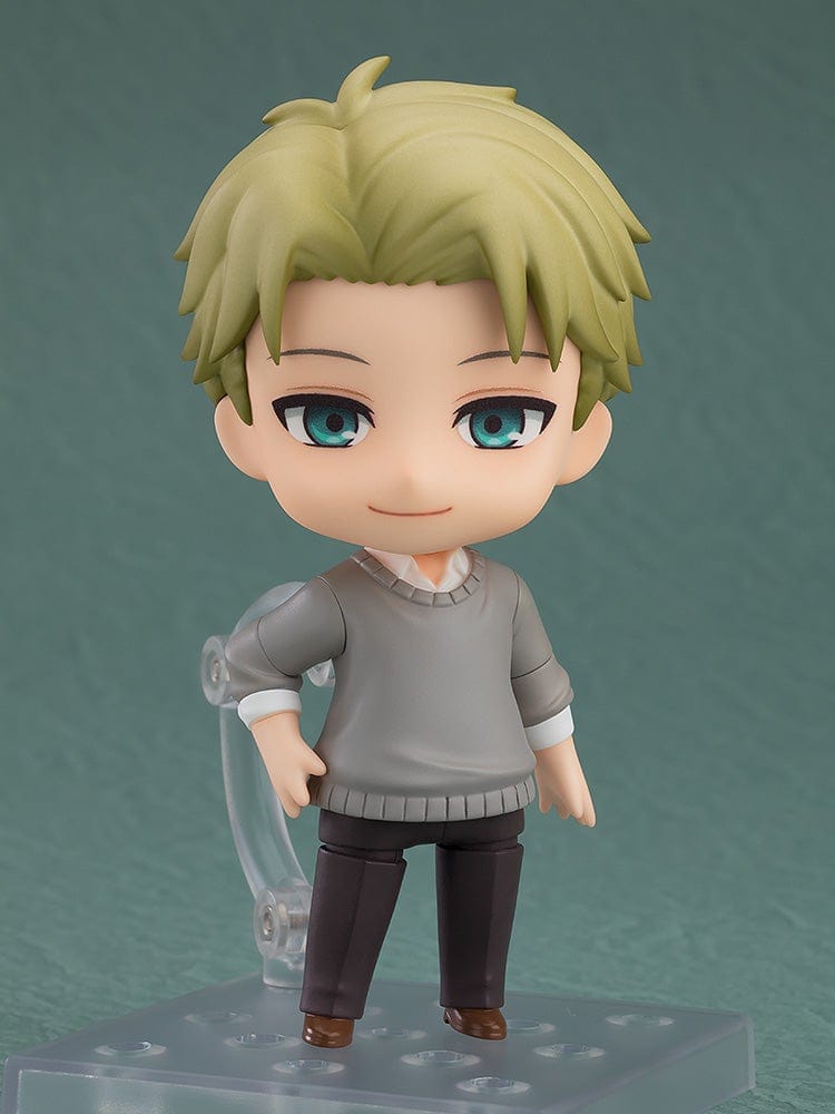 Spy x Family Nendoroid No.2663 Loid Forger Casual Outfit Ver. featuring a posable design with a gray sweater and dark pants.