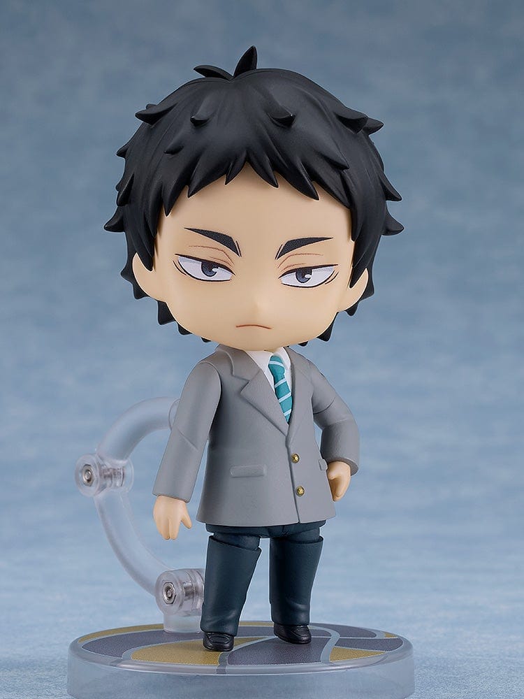 Nendoroid Keiji Akaashi in his school uniform from Haikyu!! featuring detailed design and a calm expression.