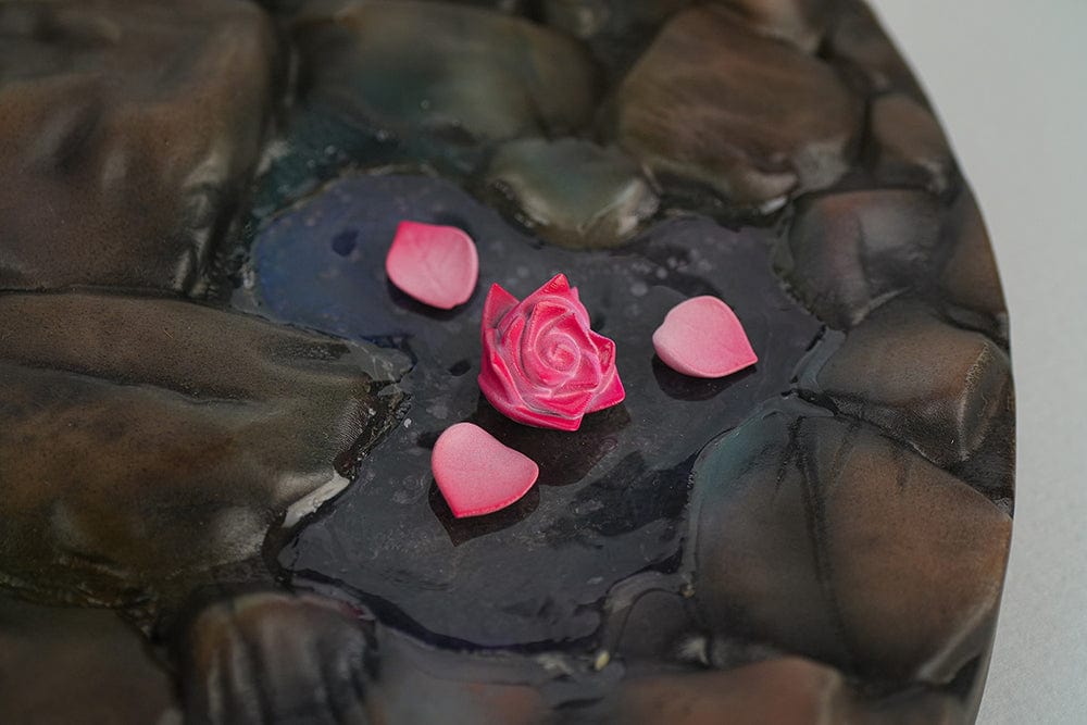 1/4 scale figure of Scarlet from Goddess of Victory: Nikke in her Black Shadow Ver. outfit with katana, heels, and red-accented cloak.

