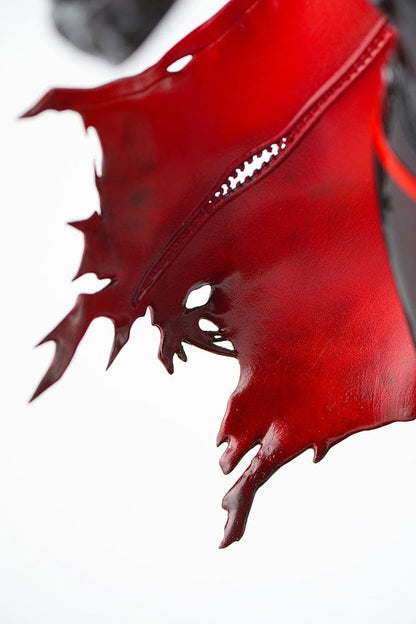 1/4 scale figure of Scarlet from Goddess of Victory: Nikke in her Black Shadow Ver. outfit with katana, heels, and red-accented cloak.

