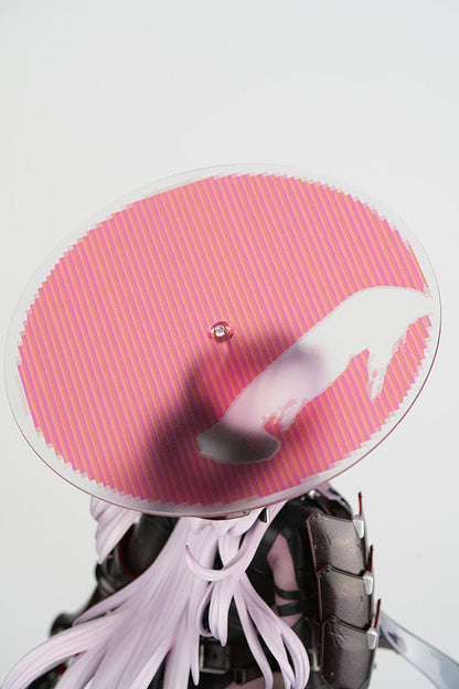 1/4 scale figure of Scarlet from Goddess of Victory: Nikke in her Black Shadow Ver. outfit with katana, heels, and red-accented cloak.

