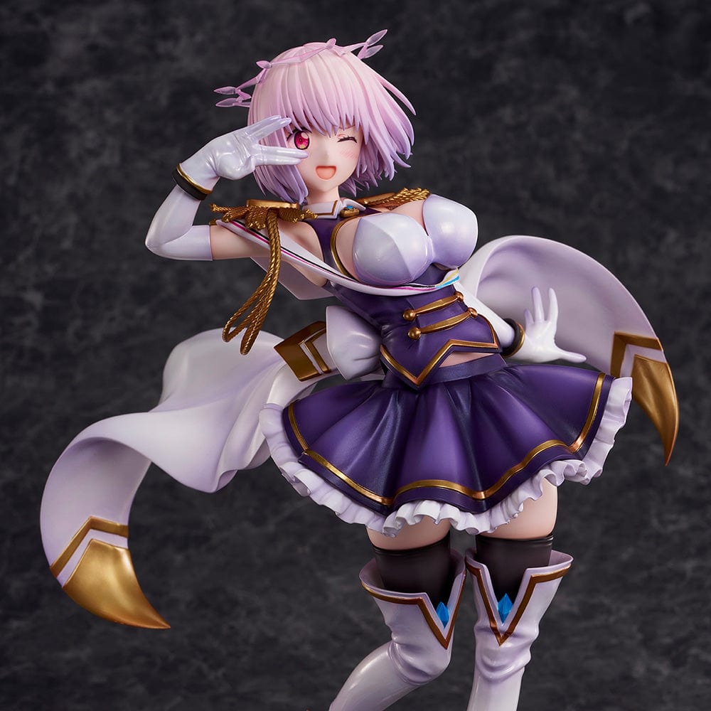 Gridman Universe Akane Shinjo New Order 1/6 Scale Limited Edition Figure with pink hair, dynamic pose, and futuristic base.