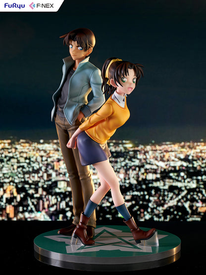 Heiji Hattori & Kazuha Toyama 1/7 Scale Figure, featuring the two characters standing in dynamic poses on a stylish star motif base, showcasing their unique personalities and close bond.
