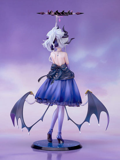 1/7 scale figure of Hina from Blue Archive in a starry purple dress with horns, bat-like wings, and a gothic floating crown.


