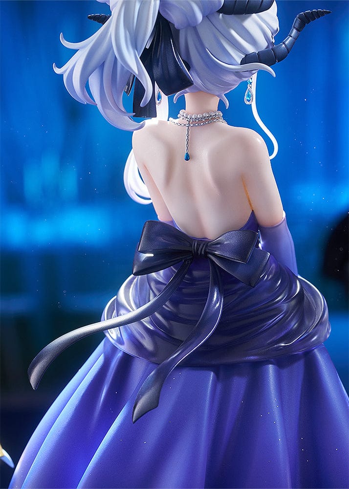 1/7 scale figure of Hina from Blue Archive in a starry purple dress with horns, bat-like wings, and a gothic floating crown.

