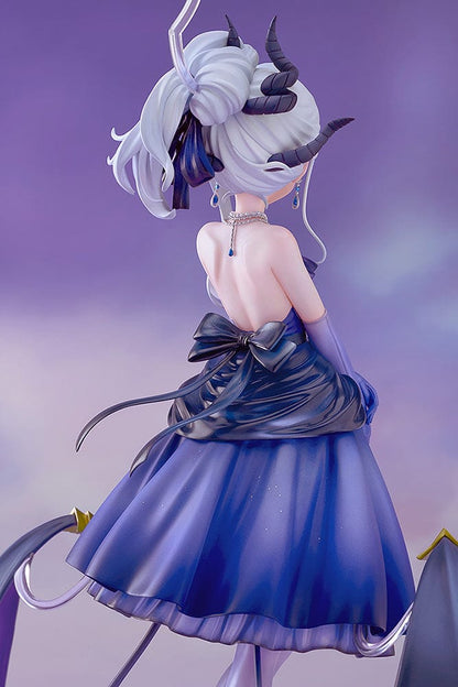 1/7 scale figure of Hina from Blue Archive in a starry purple dress with horns, bat-like wings, and a gothic floating crown.

