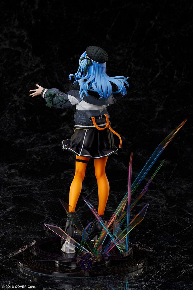 1/7 scale figure of Hololive Production's Suisei Hoshimachi, showcasing the virtual idol in performance attire with a dynamic, colorful base reflecting her vibrant energy.