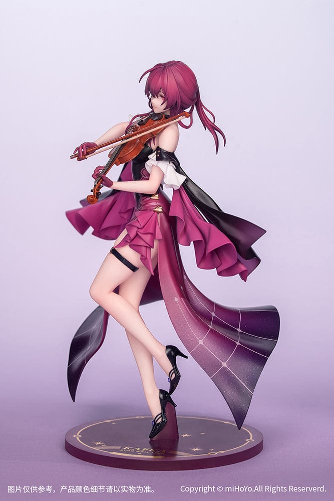 Honkai: Star Rail Gift+ Kafka (Star Rail Live Ver.) 1/8 Scale Figure playing violin in purple flowing attire on a stage-inspired base.