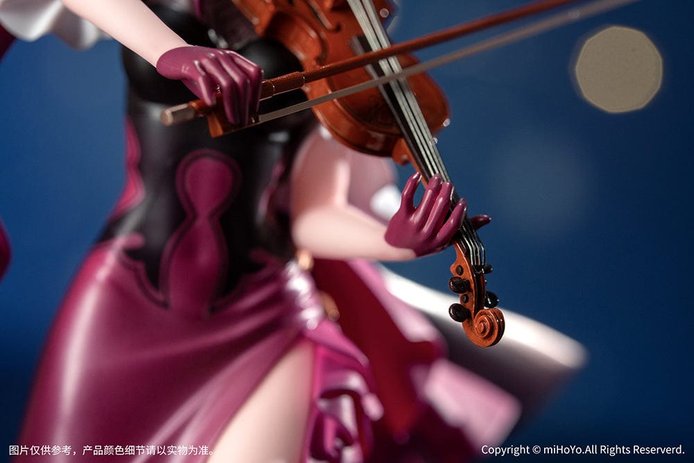 Honkai: Star Rail Gift+ Kafka (Star Rail Live Ver.) 1/8 Scale Figure playing violin in purple flowing attire on a stage-inspired base.