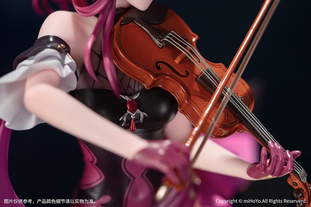 Honkai: Star Rail Gift+ Kafka (Star Rail Live Ver.) 1/8 Scale Figure playing violin in purple flowing attire on a stage-inspired base.