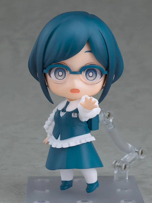 Urban Myth Dissolution Center Nendoroid Azami Fukurai Figure featuring Azami in a chibi-style design with teal-blue hair, blue eyes, vest outfit, and accessory detail.