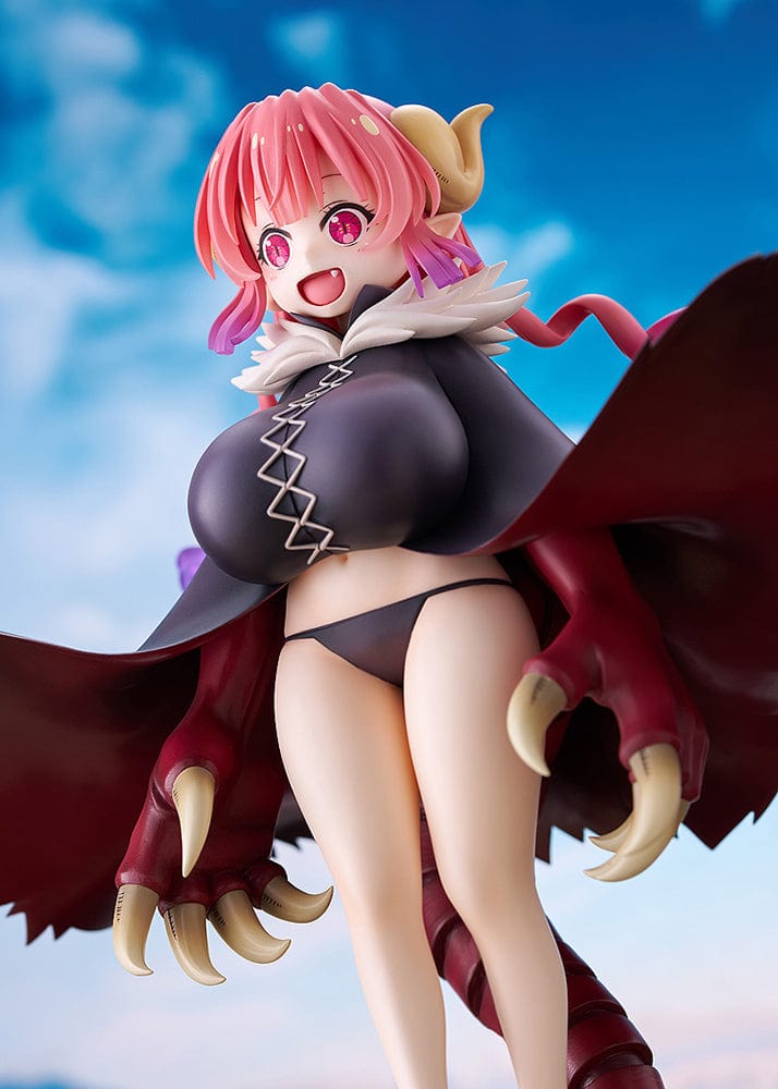 Miss Kobayashi's Dragon Maid Iruru 1/7 Scale Figure featuring Iruru in her dragon form with pink hair, wings, and claws.