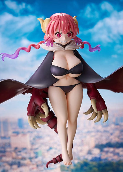 Miss Kobayashi's Dragon Maid Iruru 1/7 Scale Figure featuring Iruru in her dragon form with pink hair, wings, and claws.