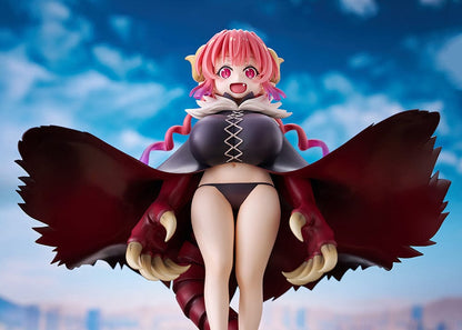 Miss Kobayashi's Dragon Maid Iruru 1/7 Scale Figure featuring Iruru in her dragon form with pink hair, wings, and claws.