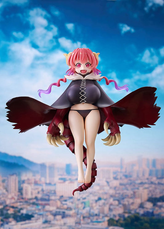 Miss Kobayashi's Dragon Maid Iruru 1/7 Scale Figure featuring Iruru in her dragon form with pink hair, wings, and claws.