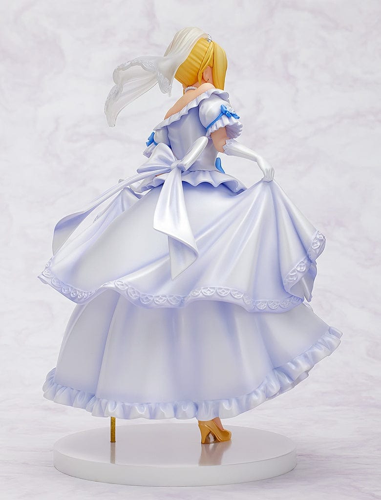 KonoSuba KD Colle Aqua (Light Novel 10th Anniversary Ver.) 1/7 Scale Figure featuring Aqua in an elegant blue outfit, with flowing translucent elements and intricate details.