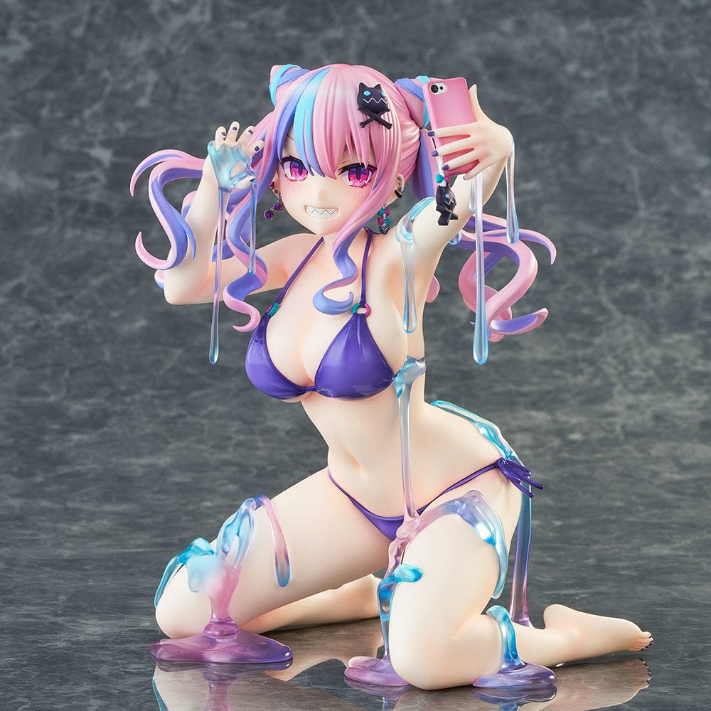 King's Proposal Kurara Tokishima 1/6 Scale Figure in a vibrant, playful pose with colorful slime draping her body.