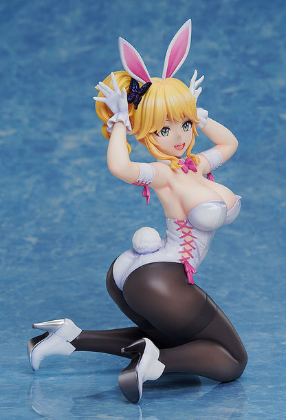 Dolphin Wave B-Style Kiri Izumi (White Bunny Ver.) 1/6 Scale Figure featuring charming white bunny outfit, fishnet stockings, and playful pose, perfect for fans and collectors.