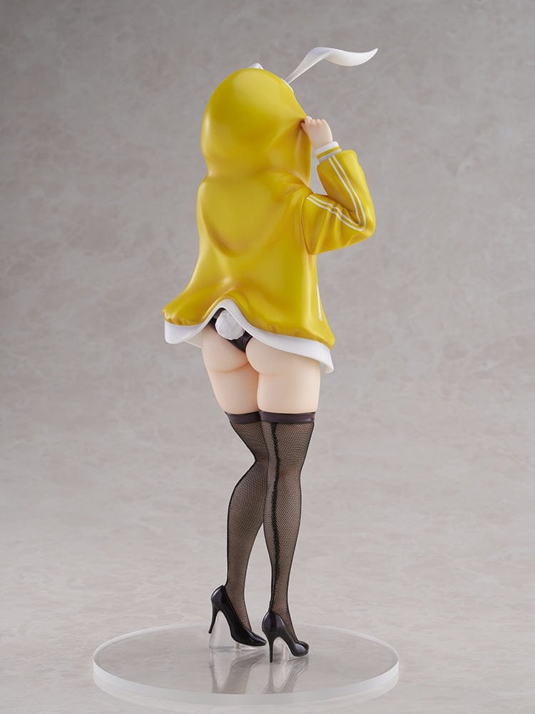 Kekemotsu Illustration Shyness Bunny Hinata 1/6 Scale Figure featuring Hinata in a yellow hoodie with bunny ears and black bikini.