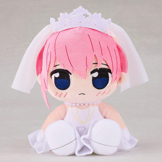 The Quintessential Quintuplets Ichika Nakano Kuripan Plushie, with adorable wedding attire and a soft, endearing expression, perfect for fans of the series.