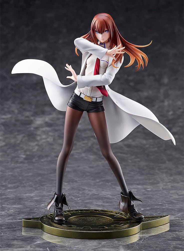 Steins;Gate DreamTech Kurisu Makise (Lab Coat Style) 1/7 Scale Figure (2nd Reissue) in dynamic pose with flowing lab coat.