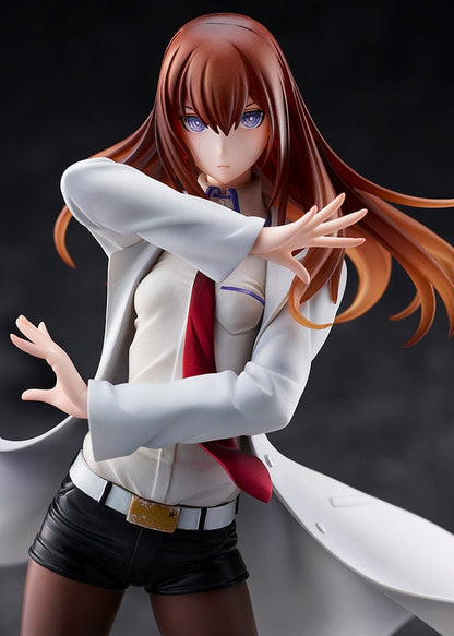 Steins;Gate DreamTech Kurisu Makise (Lab Coat Style) 1/7 Scale Figure (2nd Reissue) in dynamic pose with flowing lab coat.