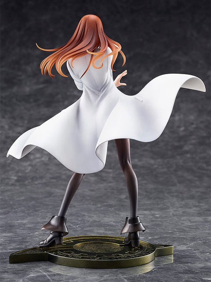 Steins;Gate DreamTech Kurisu Makise (Lab Coat Style) 1/7 Scale Figure (2nd Reissue) in dynamic pose with flowing lab coat.