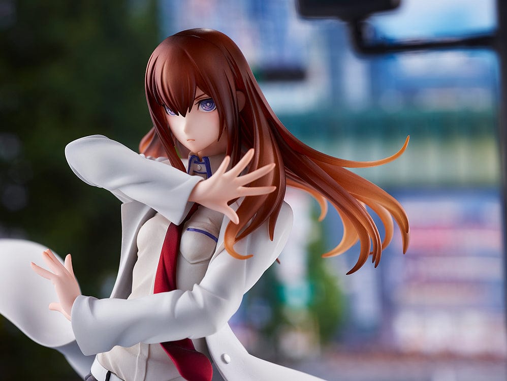 Steins;Gate DreamTech Kurisu Makise (Lab Coat Style) 1/7 Scale Figure (2nd Reissue) in dynamic pose with flowing lab coat.